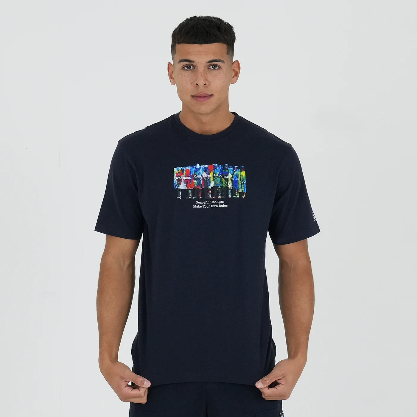 Peaceful Hooligan - Riot Colours Tee - Navy