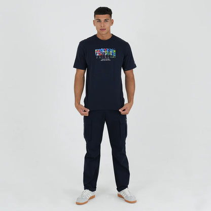 Peaceful Hooligan - Riot Colours Tee - Navy