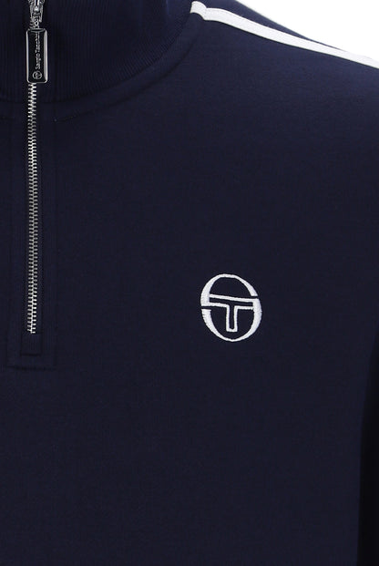 Sergio Tacchini | Locchi 1/4 Zip Sweat - Maritime Blue/White