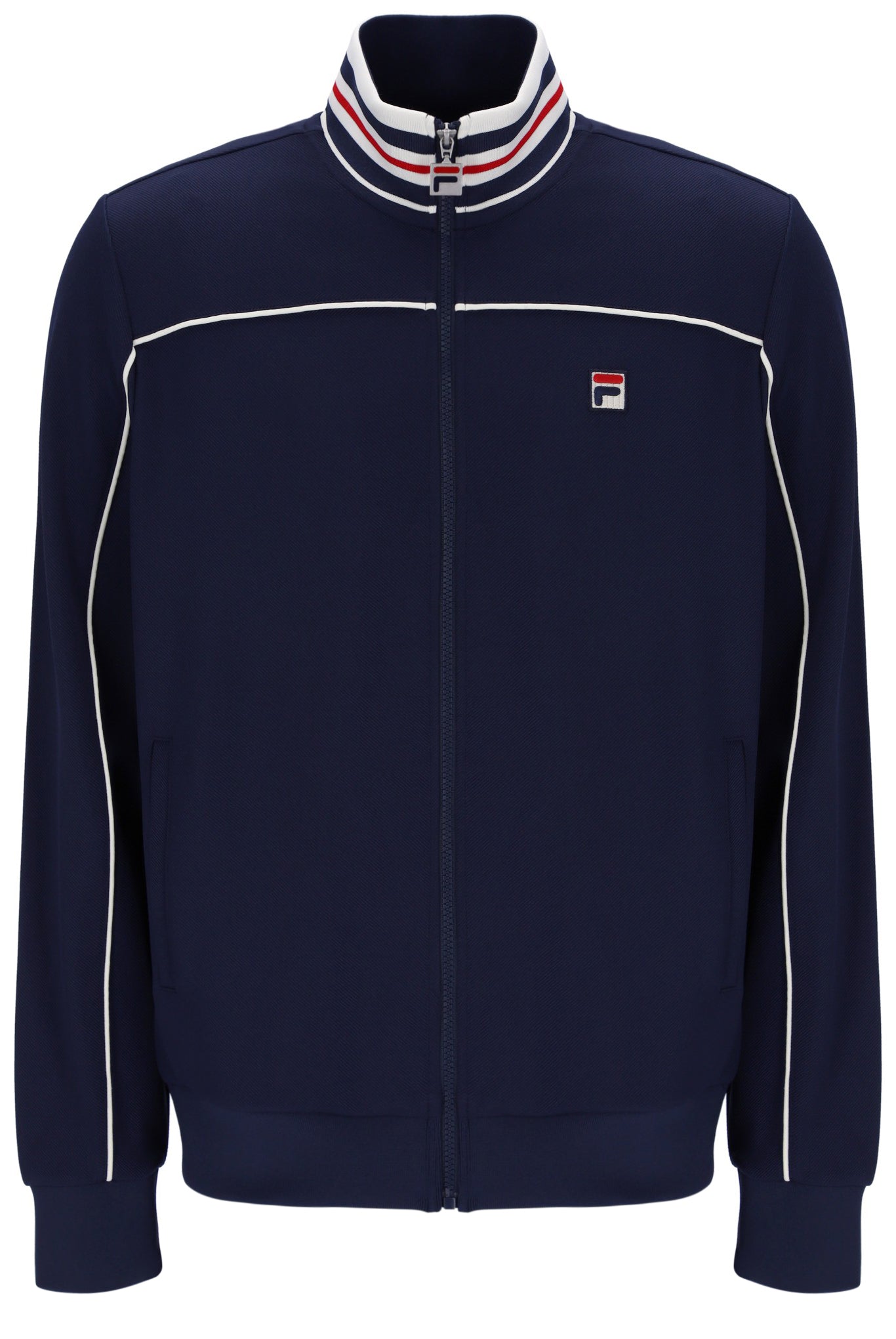 Fila | Federico Tipped Neck Track Jacket - Fila Navy