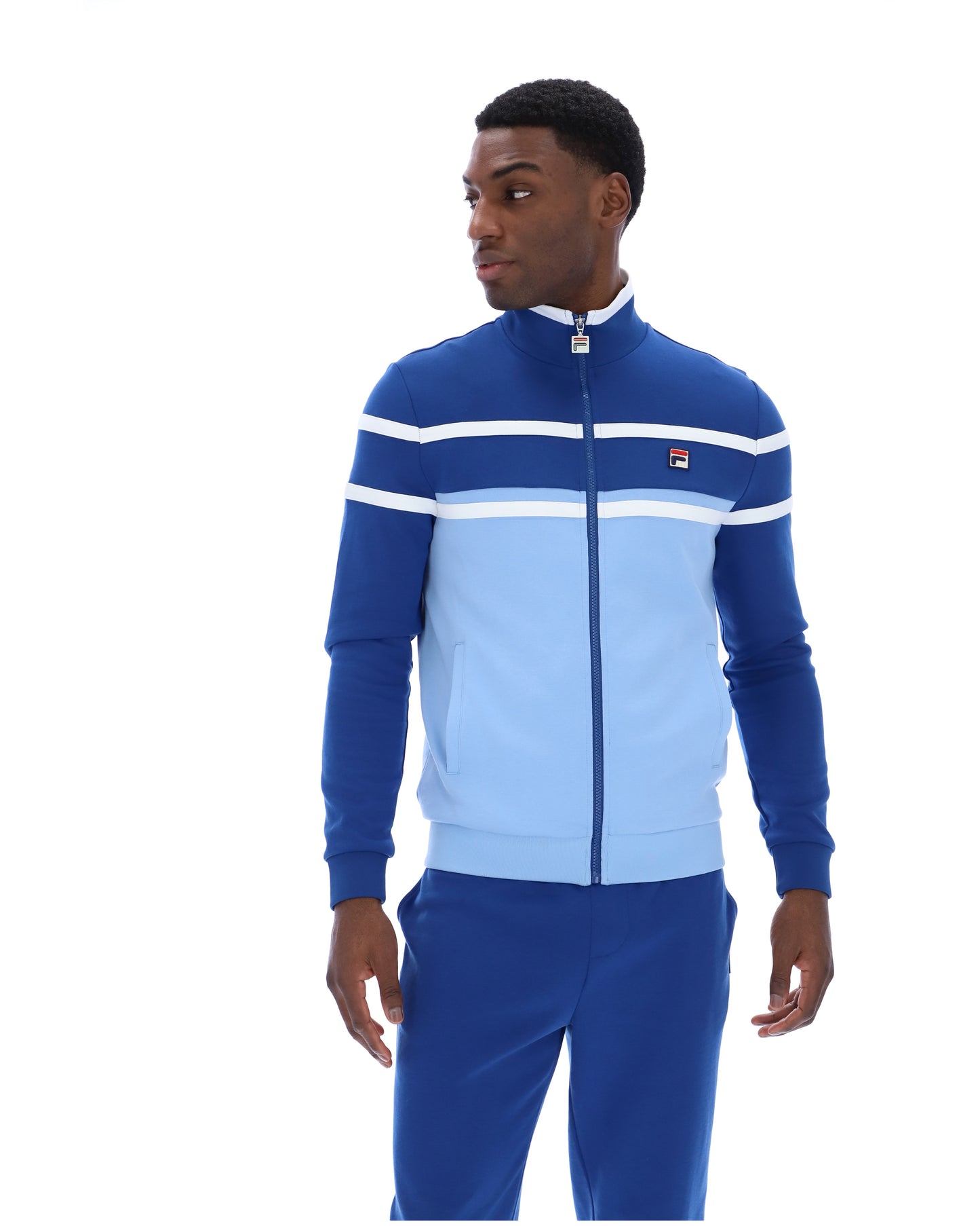 Fila | Giovanni Contrast Panels Track Jacket - Frozen Fjord