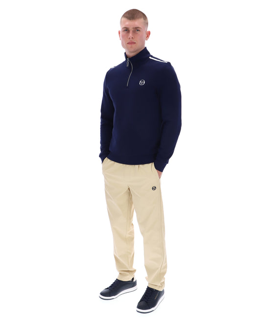 Sergio Tacchini | Locchi 1/4 Zip Sweat - Maritime Blue/White