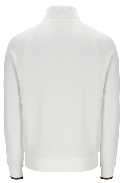 Fila | Rolando 1/4 Zip Neck Sweatshirt - Gardenia