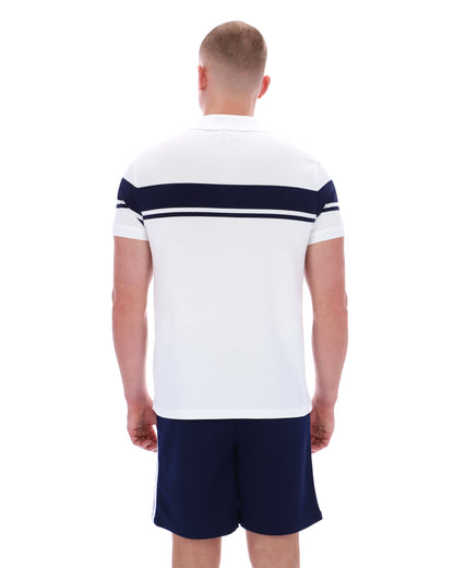 Sergio Tacchini | Young Line Polo - White/Maritime Blue