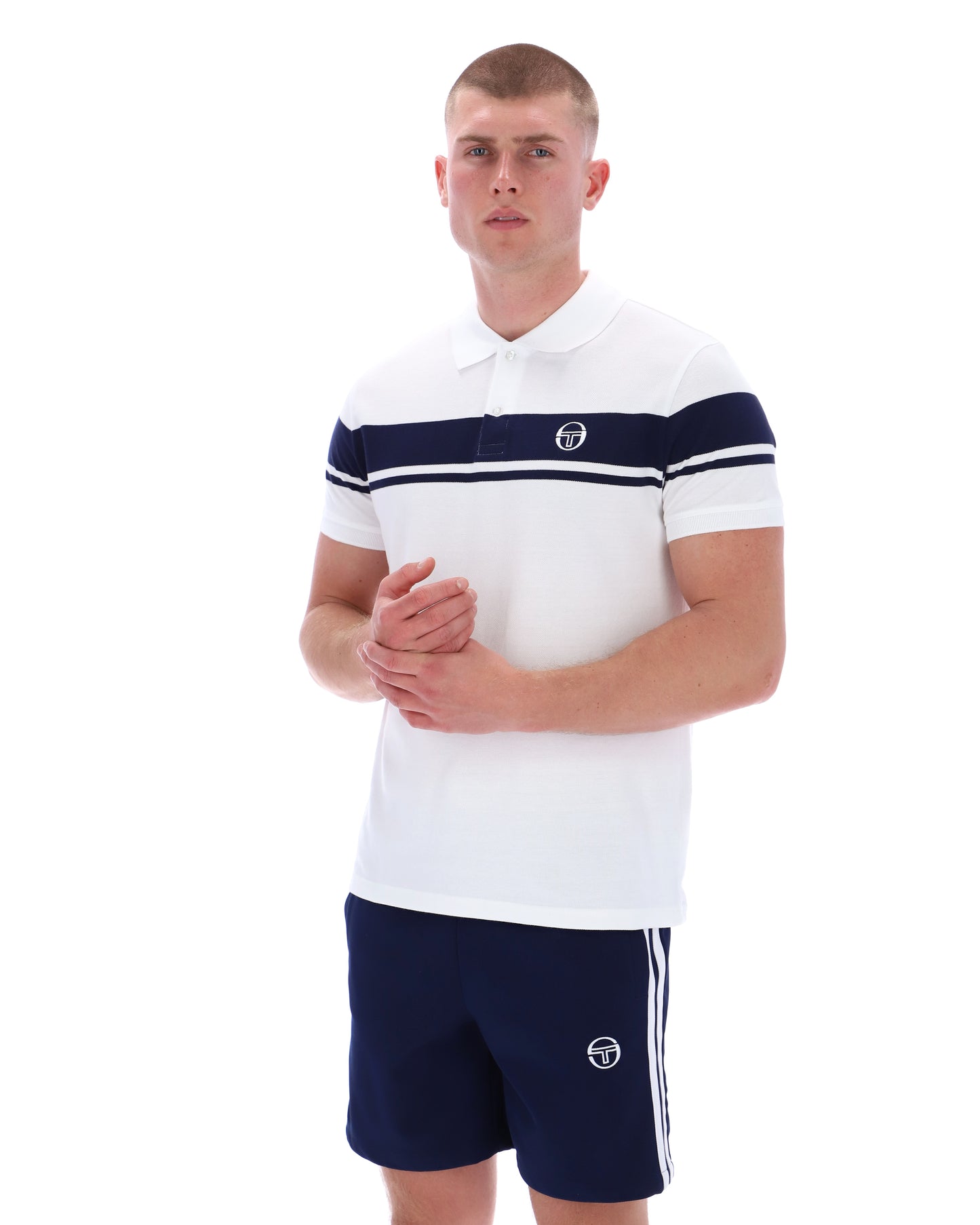 Sergio Tacchini | Young Line Polo - White/Maritime Blue