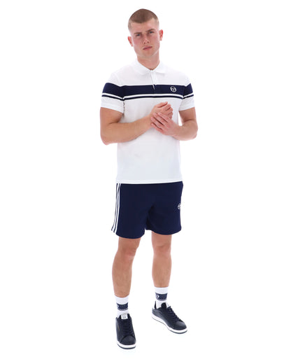 Sergio Tacchini | Young Line Polo - White/Maritime Blue