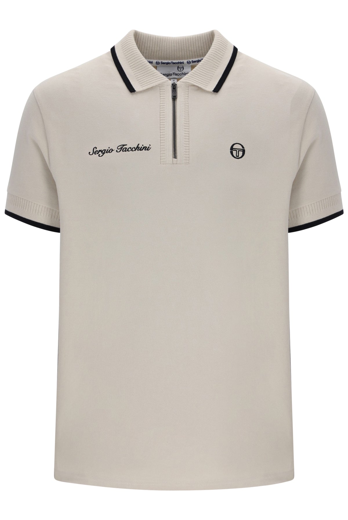 Sergio Tacchini Davide 1/4 Zip Polo Shirt Peyote