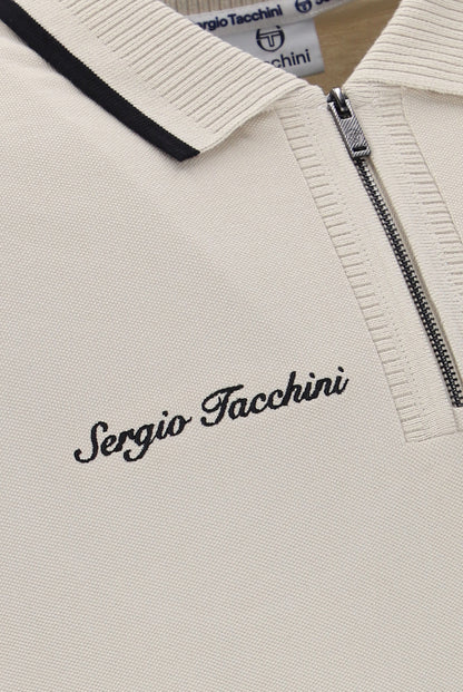 Sergio Tacchini Davide Peyote Quarter Zip Collar Detail