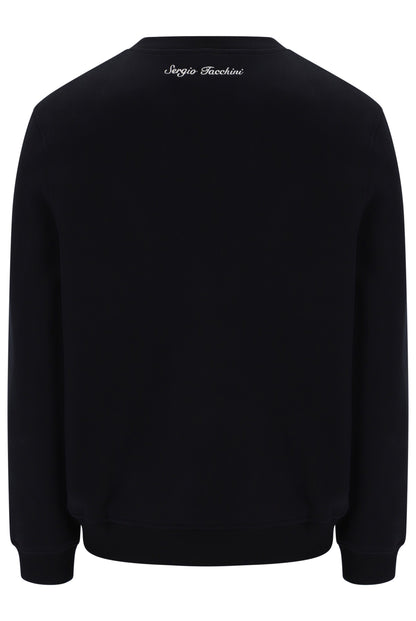 Sergio Tacchini Romano Black Mens Sweatshirt