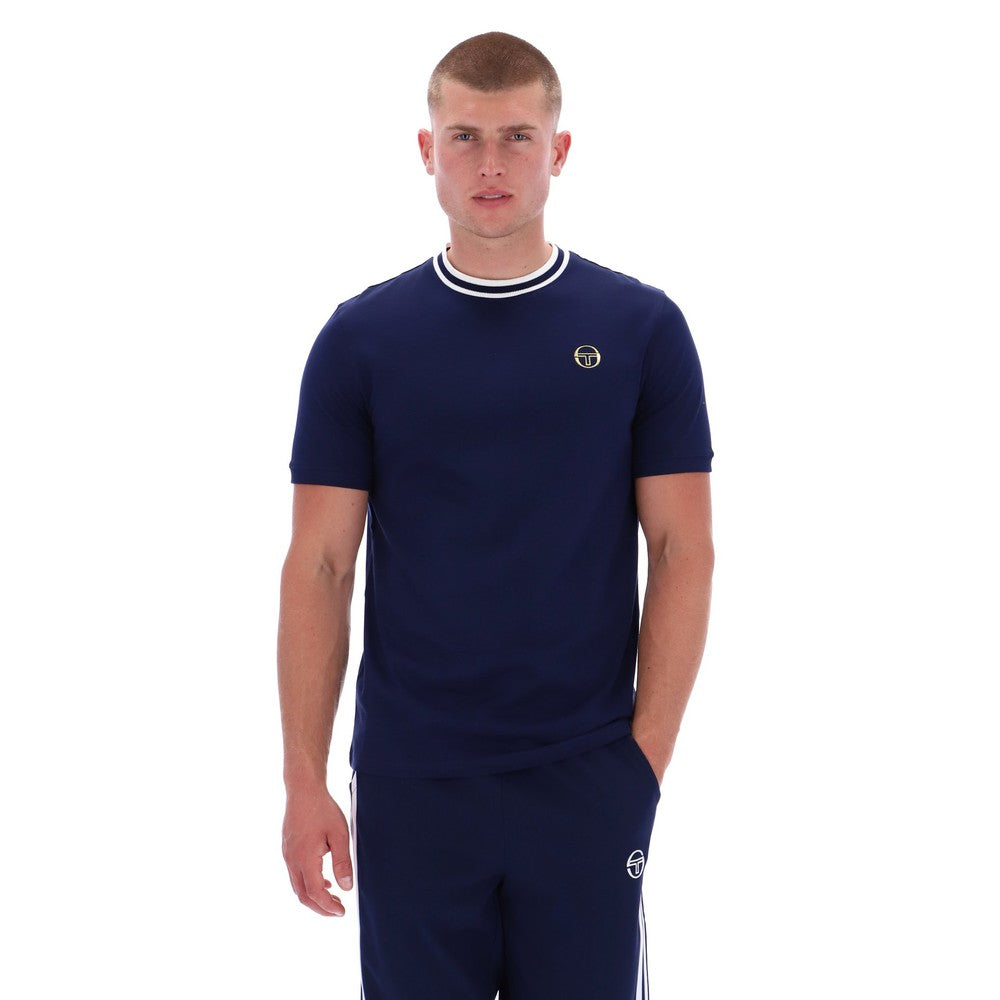Sergio Tacchini - Rainer SS T-Shirt - Blue / Gardenia