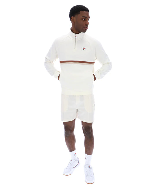 Fila | Rolando 1/4 Zip Neck Sweatshirt - Gardenia