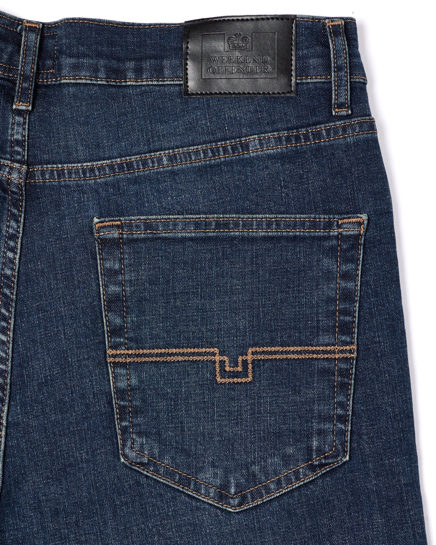 Weekend Offender - Straight Fit Denim Jeans - Dark Vintage