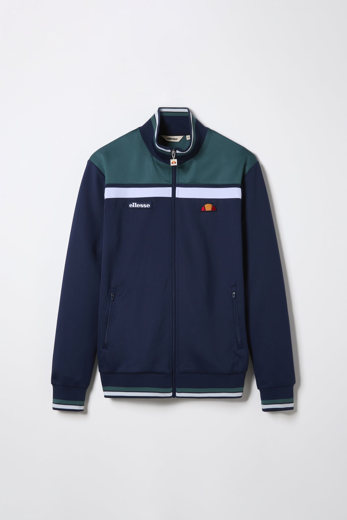 Ellesse Vignola Navy Mens Track Jacket Front View