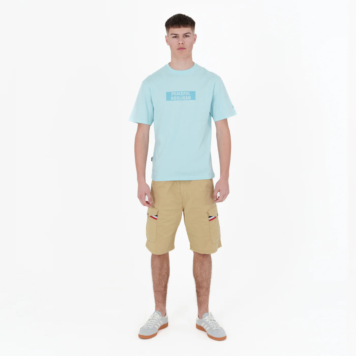 Peaceful Hooligan - Box Logo T-Shirt Crystal Blue