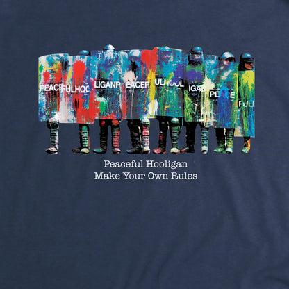 Peaceful Hooligan - Riot Colours Tee - Navy