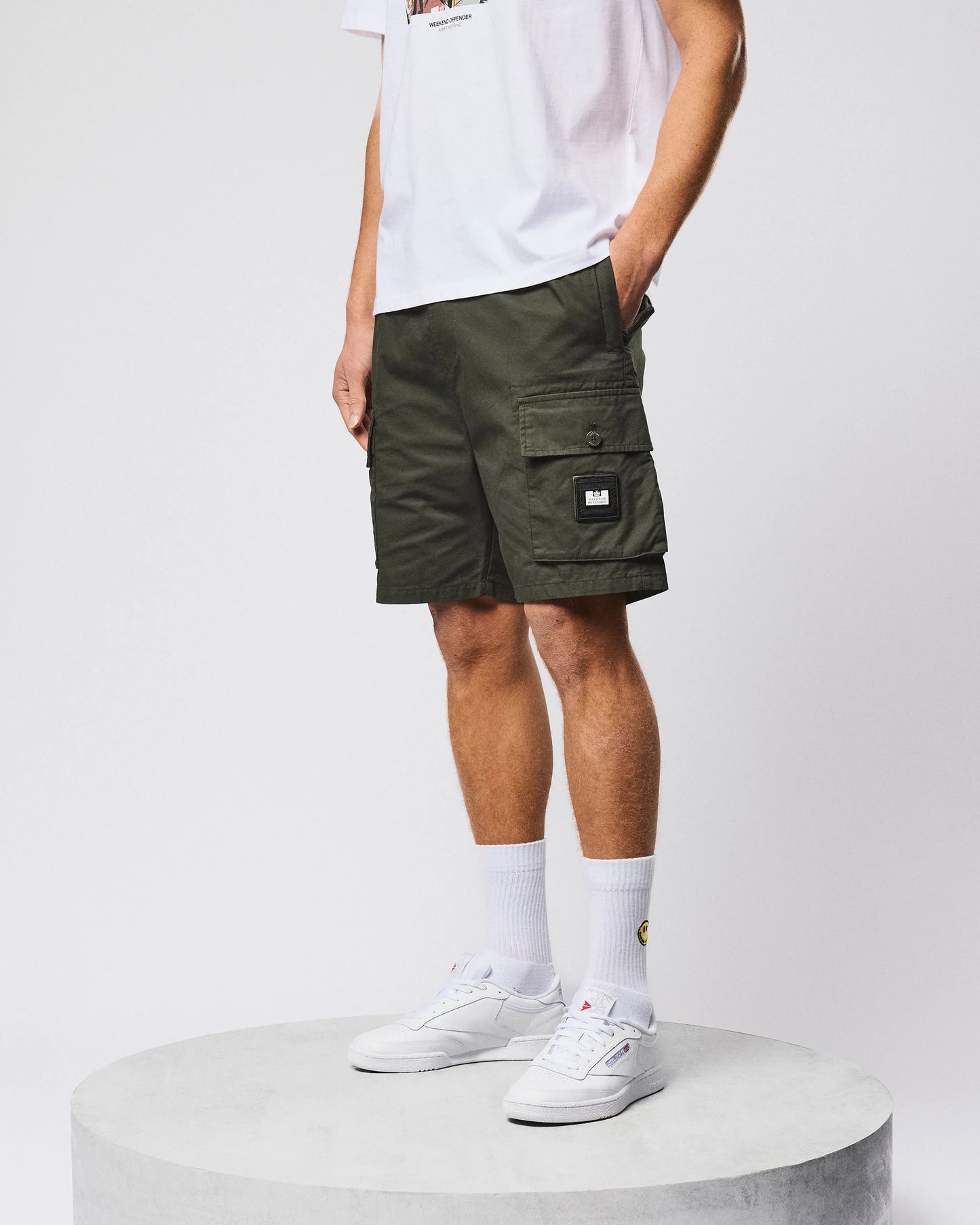 Weekend Offender - Scopello Cargo Short - Black Forest Green