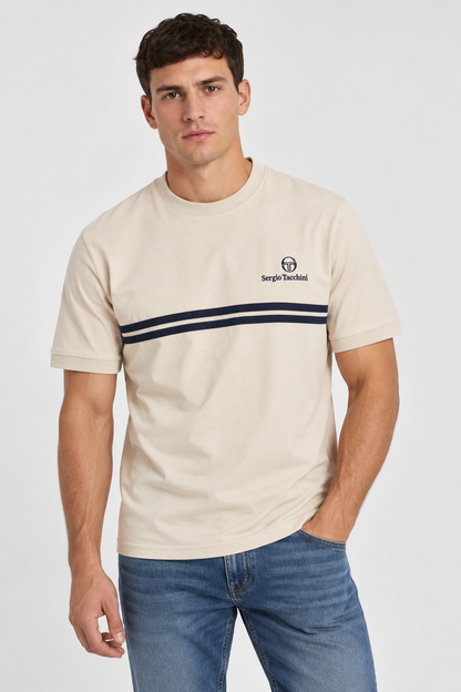 Sergio Tacchini New Supermac Peyote Mens T-Shirt Front View