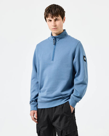 Weekend Offender - Kraviz Quarter Zip Sweatshirt Baltic Blue