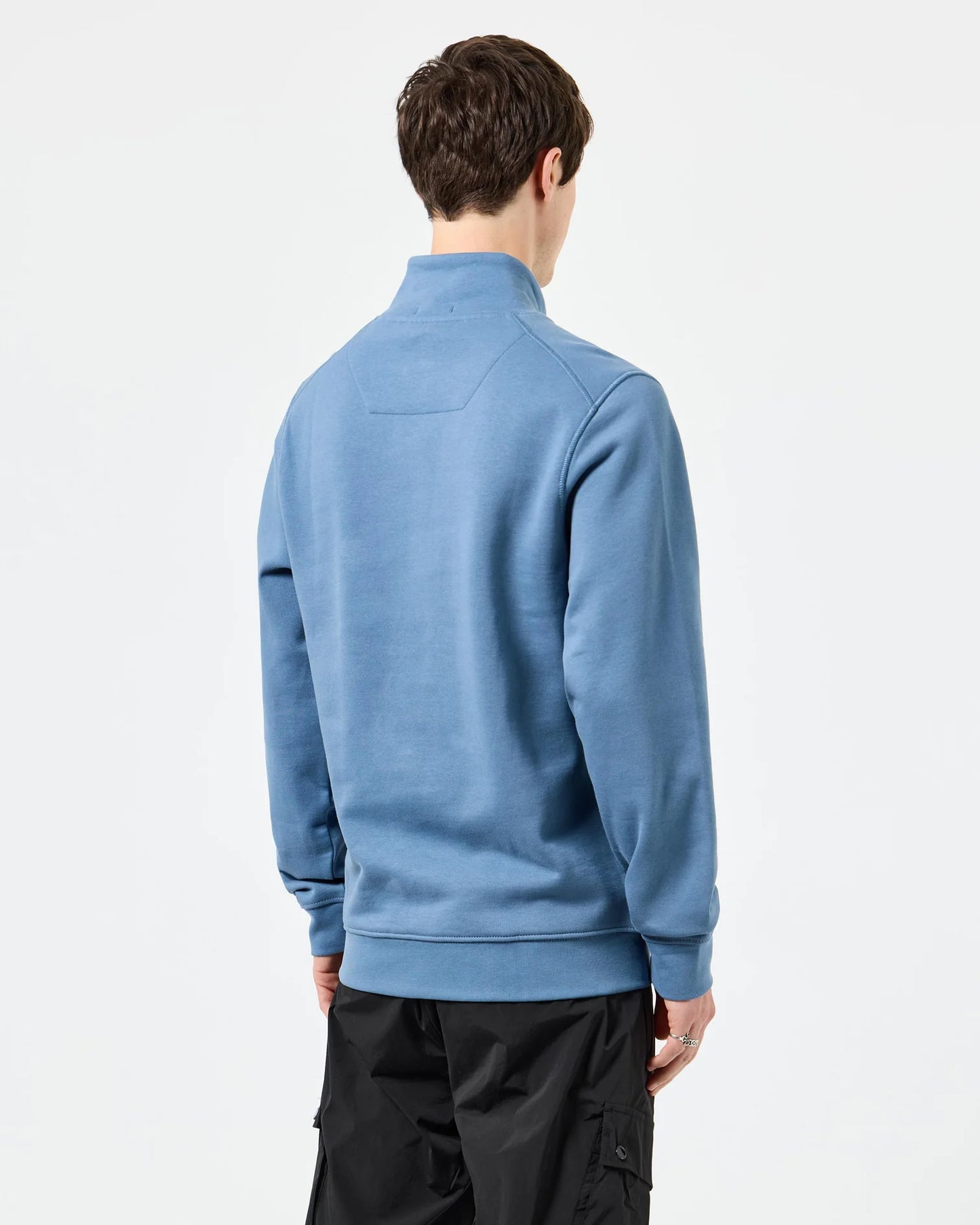 Weekend Offender - Kraviz Quarter Zip Sweatshirt Baltic Blue