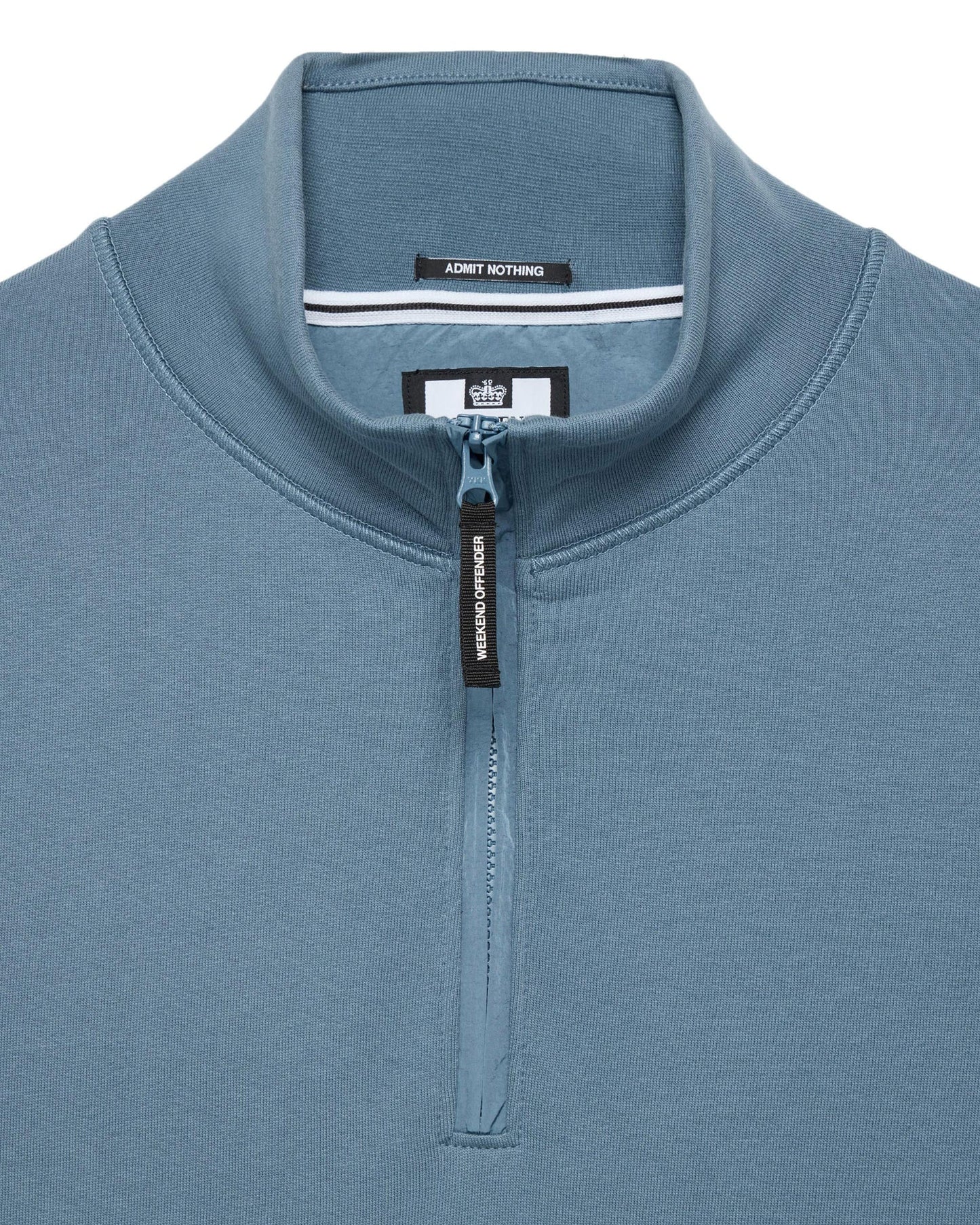 Weekend Offender - Kraviz Quarter Zip Sweatshirt Baltic Blue