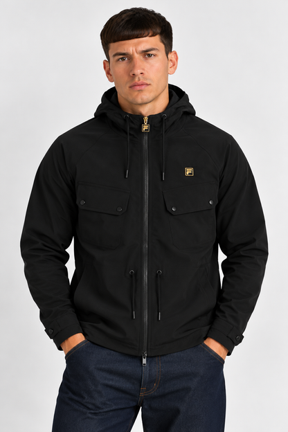 FILA Gold Fabroni Black Mens Parka Jacket Model