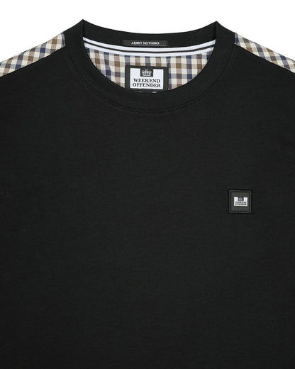 Weekend Offender - Diaz T-Shirt Black/Mid House Check