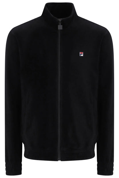 FILA Walter Black Mens Corduroy Track Jacket Front View