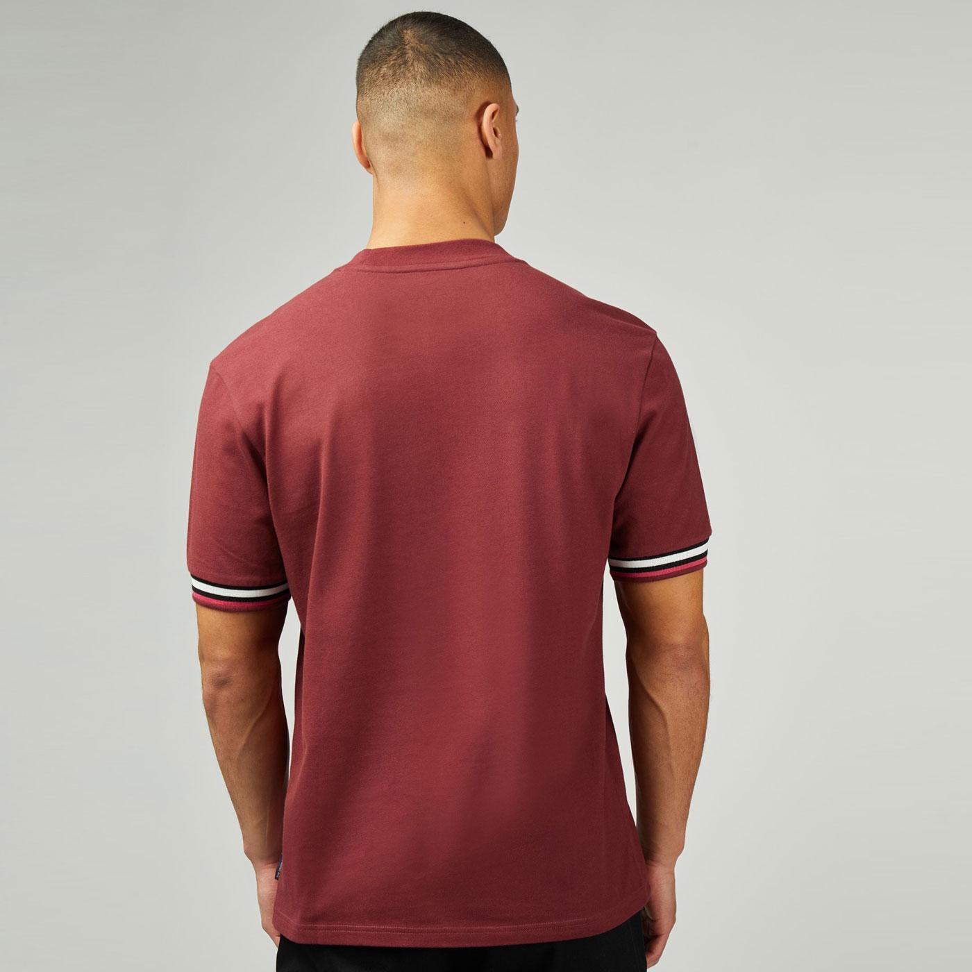 Ben Sherman - Pique Tee - Wine