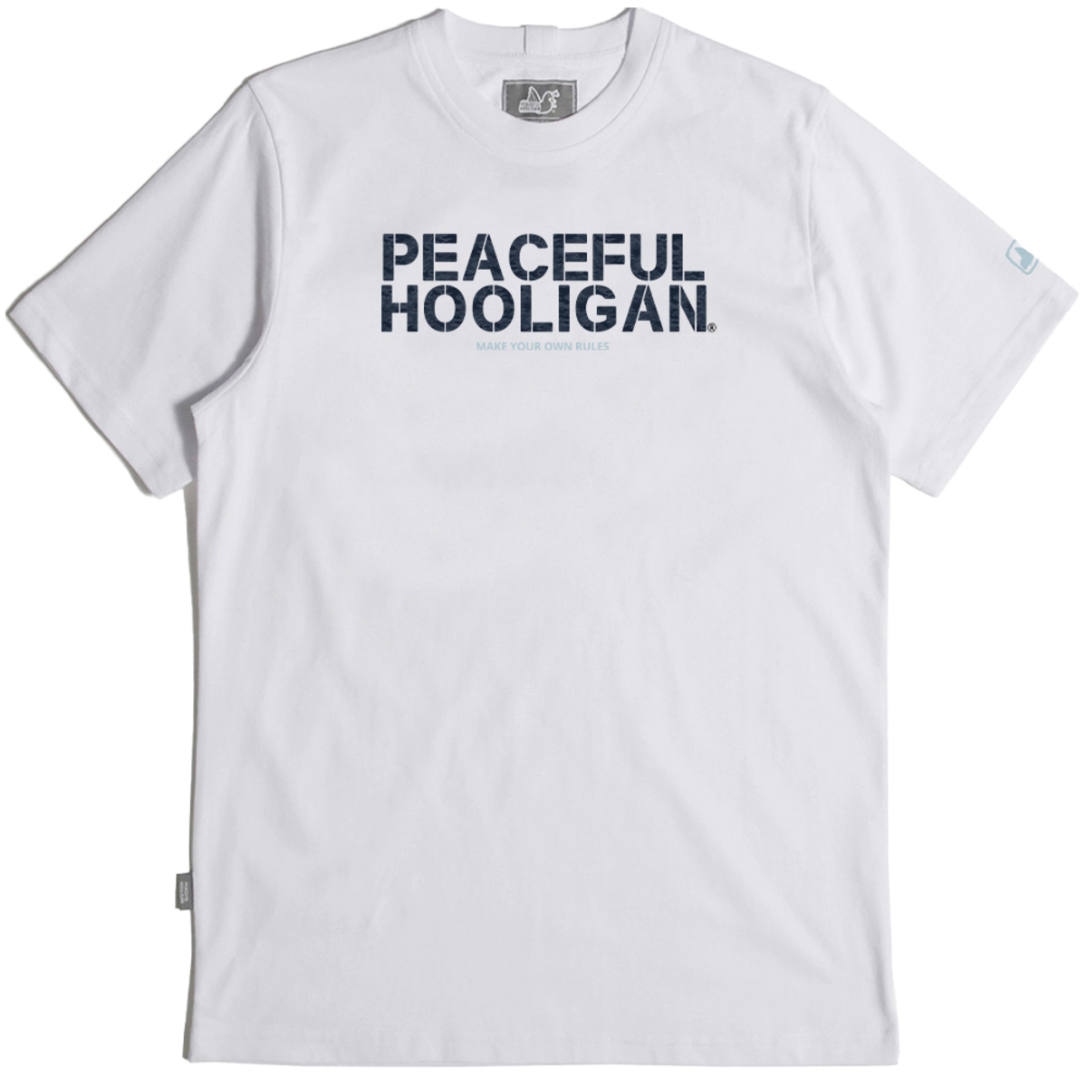 Peaceful Hooligan - Dpm Patton Logo T-Shirt White