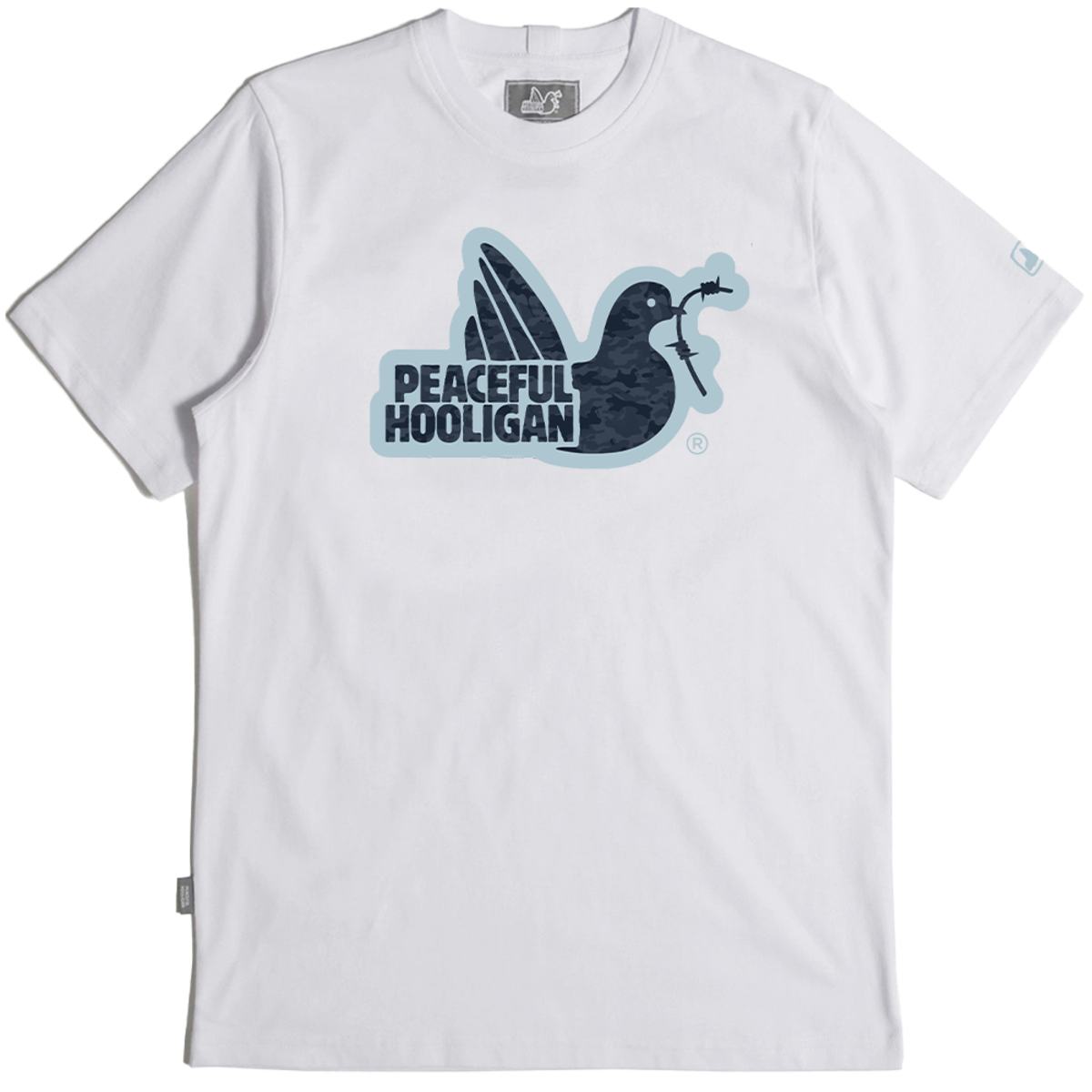 Peaceful Hooligan - Dpm Dove Logo T-Shirt White