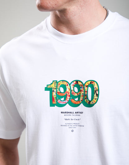 Marshall Artist | ‘Bob’s Yer Uncle’ 1990 Graphic T-Shirt – White