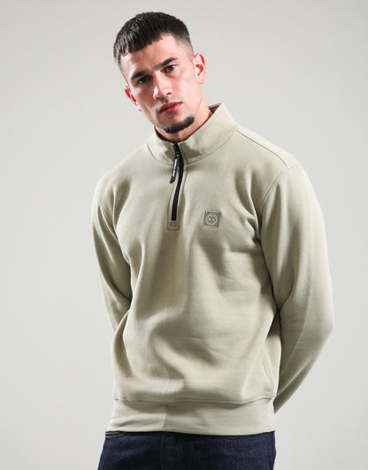 Marshall Artist - Marchio 1/4 Zip Sweat - Dark Stone