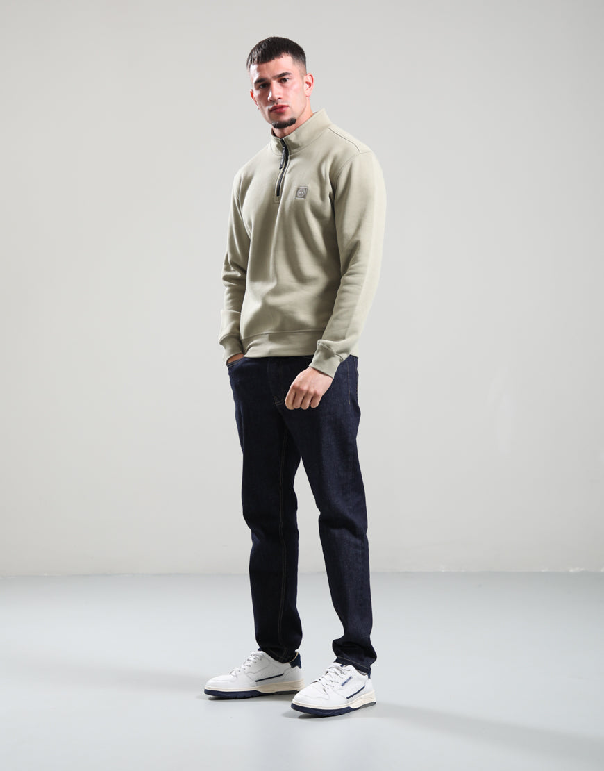 Marshall Artist - Marchio 1/4 Zip Sweat - Dark Stone