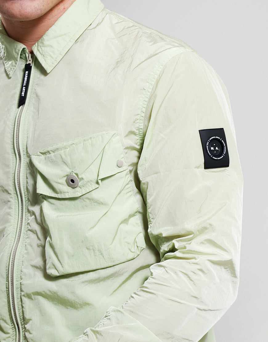 Marshall Artist - Krinkle Nylon Overshirt - Lime