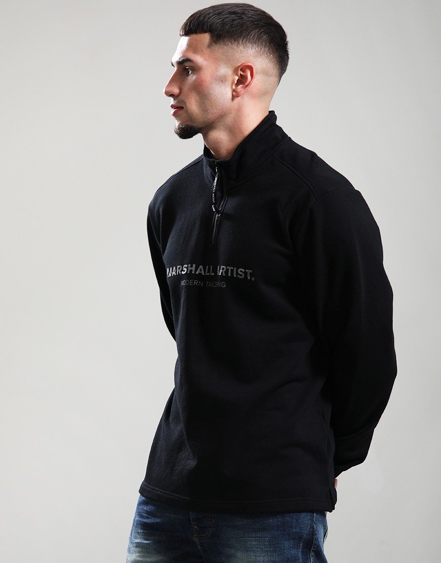 Marshall Artist - Microsphere 1/4 Zip Sweat - Black