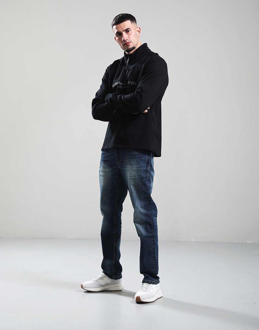 Marshall Artist - Microsphere 1/4 Zip Sweat - Black