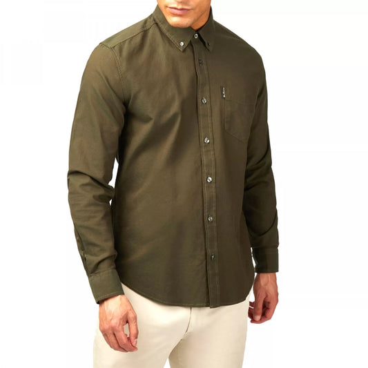 Ben Sherman - Long Sleeve Signature Oxford Shirt - Camouflage
